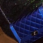 blue chanel bag