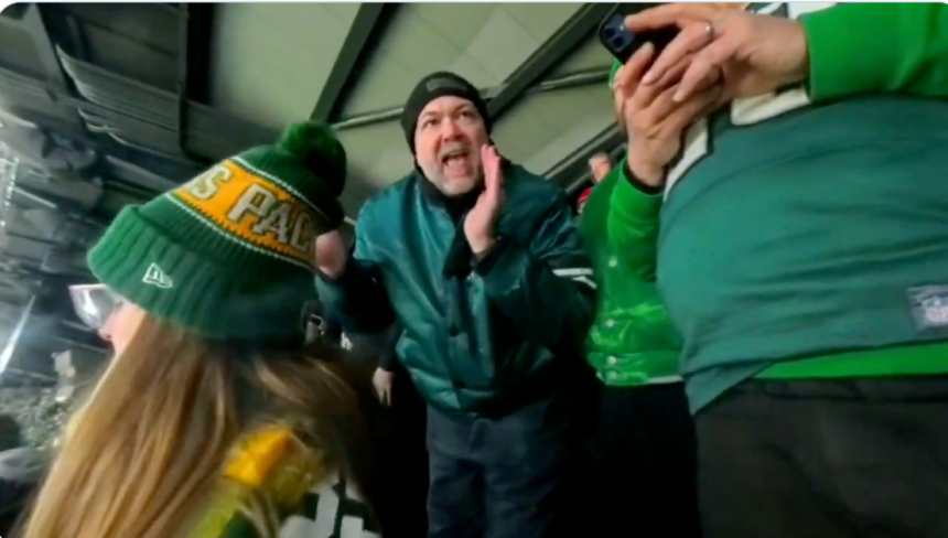 The fan was also banned from future Eagles games