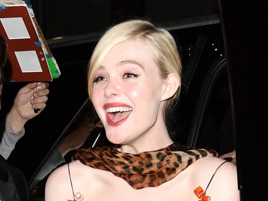 Elle Fanning Wore Animal Print Trend That Will Dominate 2025