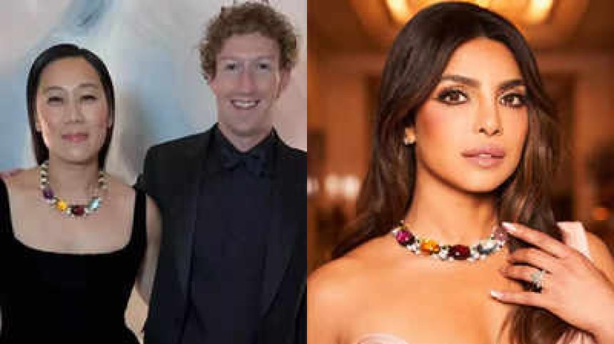 From Isha Ambani’s Holi Bash to Trump’s Inauguration: Mark Zuckerberg's wife stuns in the same showstopping necklace worn by Priyanka Chopra!