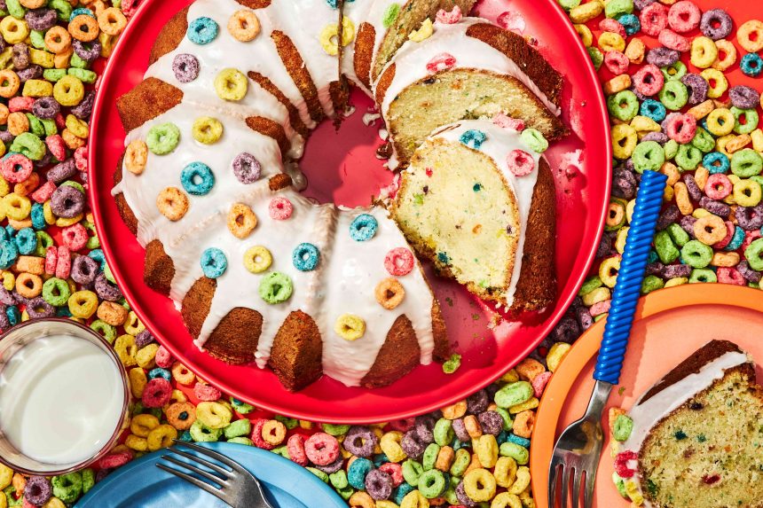 Froot Loops Confetti Bundt