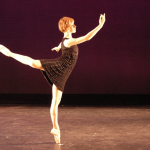 The author dancing on stage before she found yoga