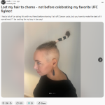 Jiri Prochazka shaves head for cancer patient, pledges donation before UFC 311 | The Express Tribune