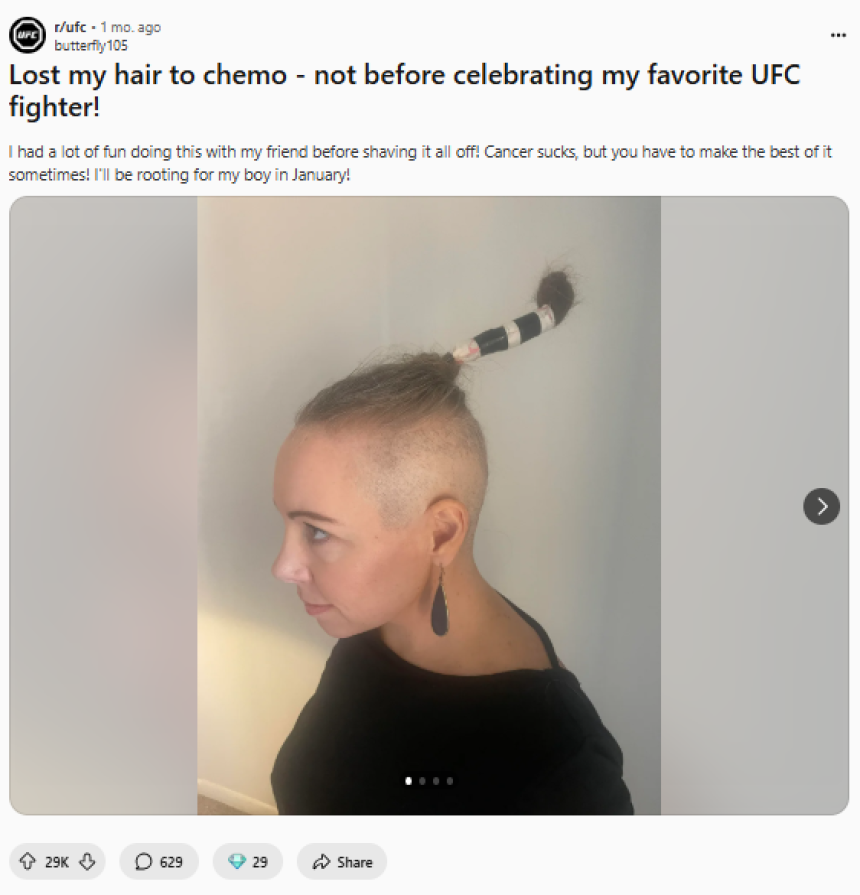 Jiri Prochazka shaves head for cancer patient, pledges donation before UFC 311 | The Express Tribune