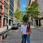 Photo shared by Joanna Gaines on Instagram June 2024 with her husband Chip Gaines commemorating their 21st anniversary in NYC.