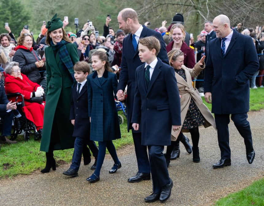 Image may contain Prince George of Cambridge Mike Tindall Prince William Duke of Cambridge Cora Stephan and Person