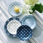 Kravet Floret Stoneware Appetizer Plates, Set of 4