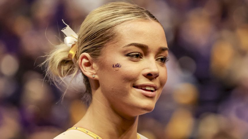 Olivia Dunne at a gymnastics event