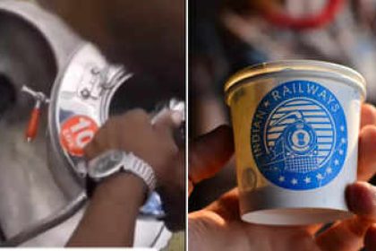 Love train ki chai? Watch horrifying video of tea vendor filling water from toilet