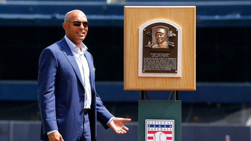 Mariano Rivera at Yankee Stadium celebration