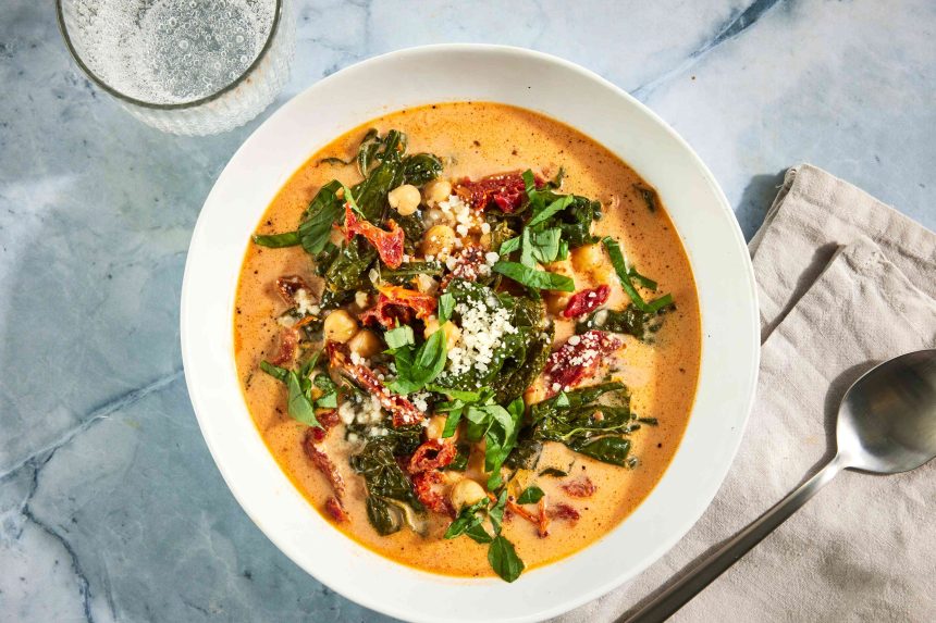 Marry Me Chickpea Soup with Kale Is Creamy Comfort in a Bowl