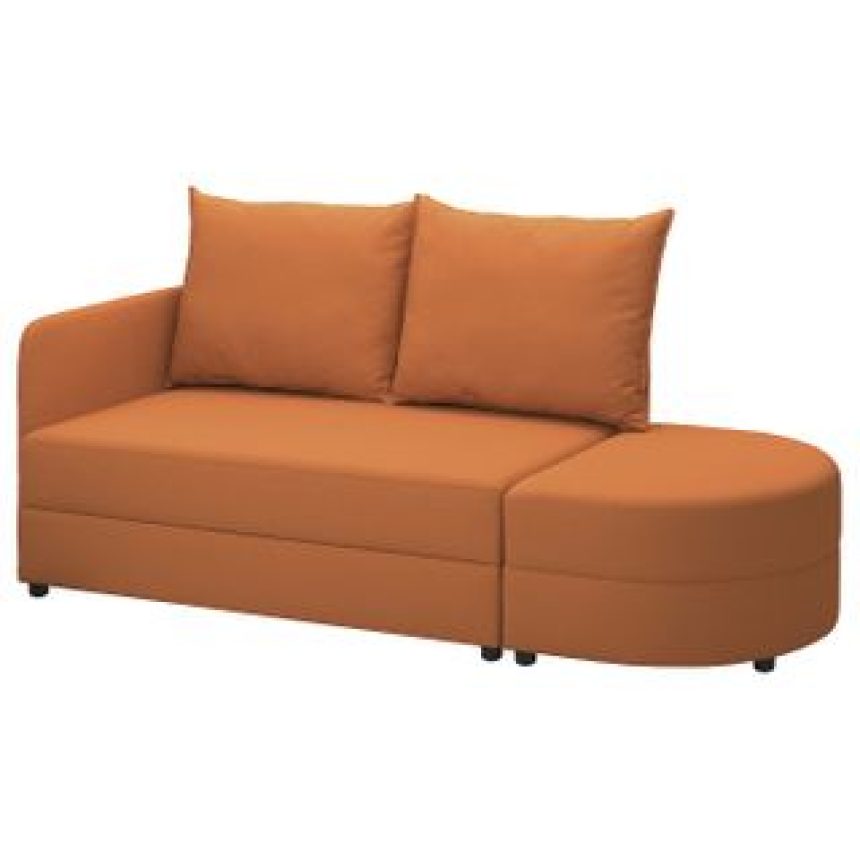 LindÅkra Sleeper Sofa - Knisa Bright Orange