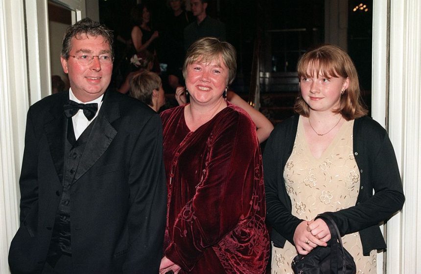 Pauline Quirke pictured with her husband Steve Sheen and daughter Emily