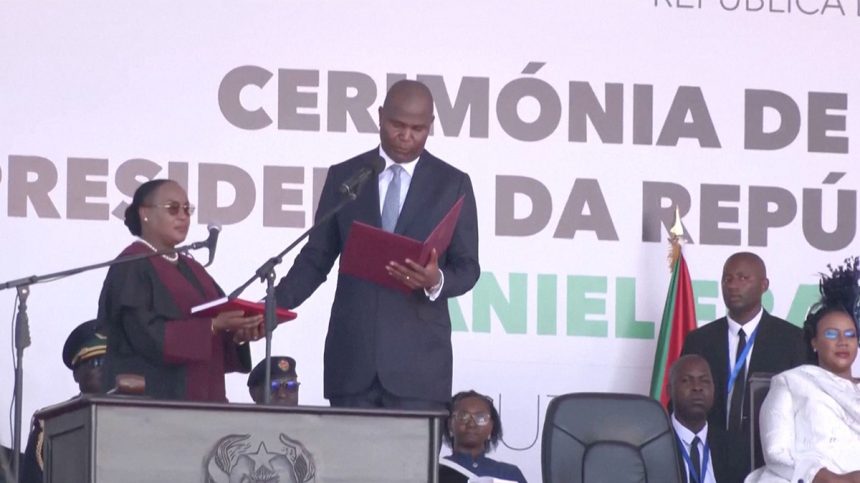 Daniel Chapo of Mozambique's long-ruling Frelimo party was sworn in as president on Wednesday (January 15) at a sparsely attended ceremony after months of protests against his disputed election victory.