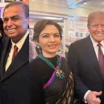 Nita Ambani steals the show in magnificent emerald necklace and black saree at Trump's pre-inauguration dinner