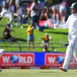 South Africas Ryan Rickelton (right) with Temba Bavuma (left) after scoring 150 runs during the the second Test between South Africa and Pakistan at Newlands stadium in Cape Town on January 3, 2025. — AFP