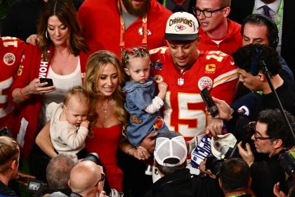 Image may contain Patrick Mahomes Ana Nikolić Órla Fallon Ekaterina Starshova Clothing Hat Accessories and Glasses