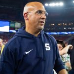 James Franklin walks on field