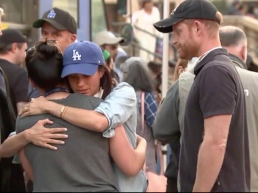 Meghan supported those affected by the blaze