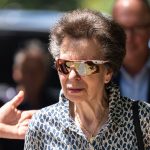 The Princess Royal wearing her Adidas sunglasses during a visit to the South African Riding School for Disabled Association (SARDA) while on her two-day to trip to South Africa