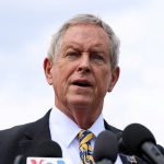 Rep. Joe Wilson (R-SC) speaks during a press conference on the Ukrainian Victory Resolution on Capitol Hill