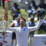 Kyle Verreynne got to his fourth Test hundred. Photo: AFP