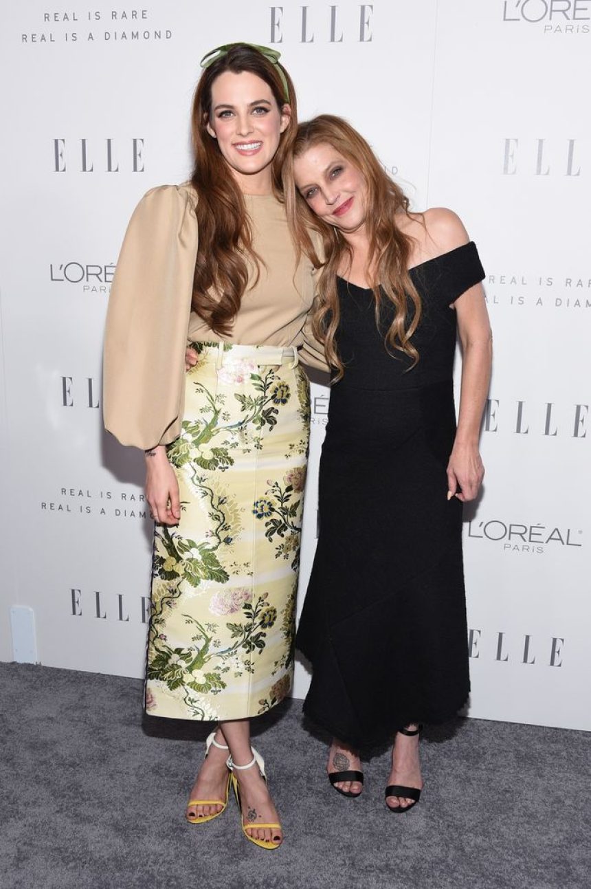 Riley Keough and Lisa Marie Presely