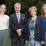 Princess Leopoldine standing with Prince Gundaker, Princess Marie Isabelle and Princess Maria-Immaculata