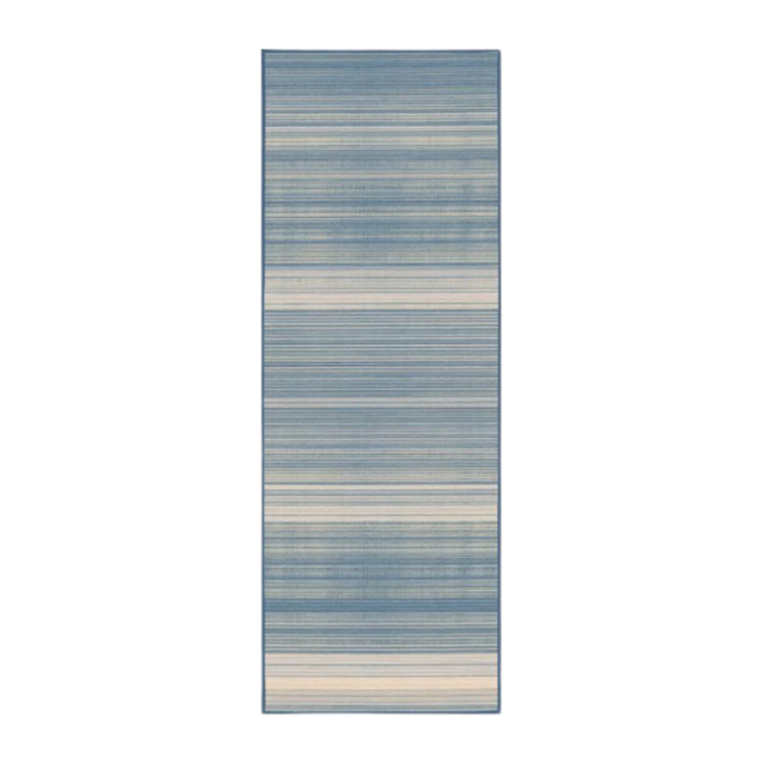 Coastal Linear Stripe Slate Rug