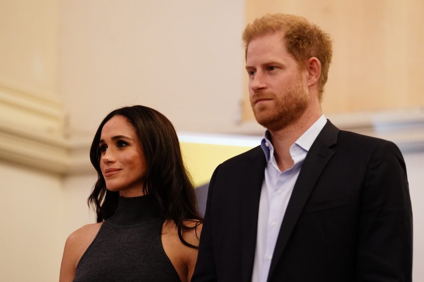 The Duke and Duchess of Sussex have criticised Meta’s fact-checking changes (Jordan Pettitt/PA)