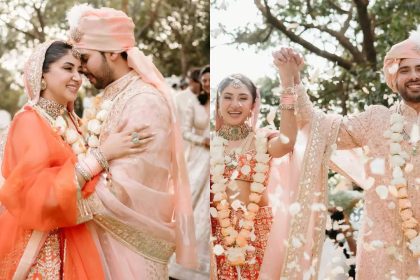 Stylish wedding pictures of Armaan Malik and Aashna Shroff