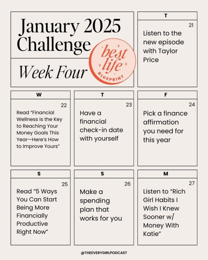 The Everygirl’s January Challenge–Week 5: Achieve Financial Success