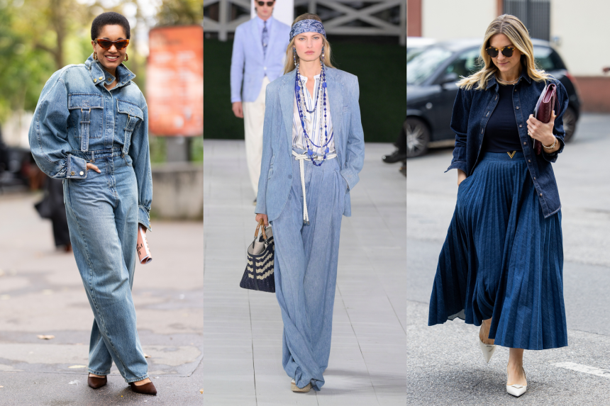 2025 denim trends — denim on denim