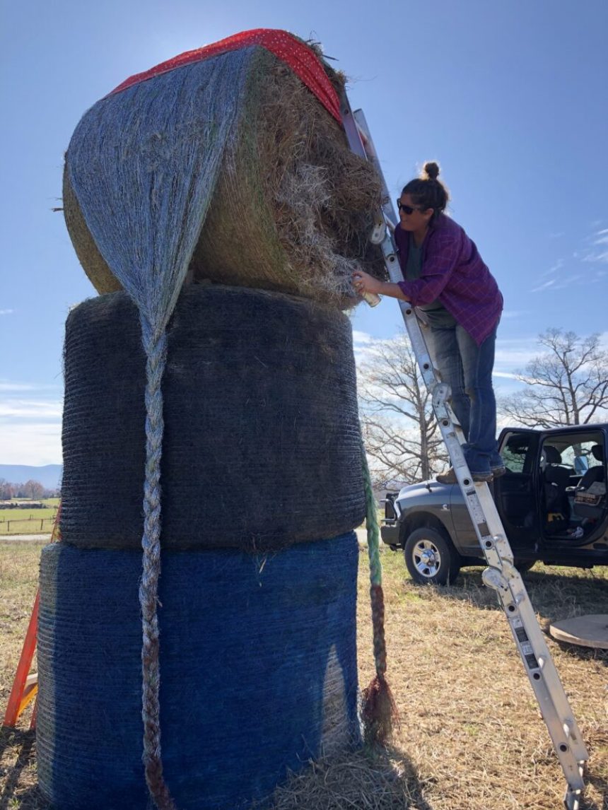 This Virginia Farmer Spreads Joy One Hay Sculpture at a Time