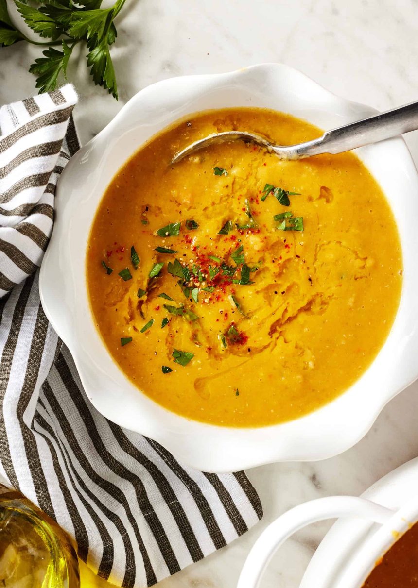 Red lentil soup