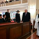 The first look at Melania Trump's inauguration outfit as she attended church with her family ahead of the event