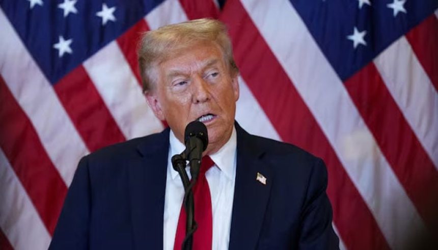 Donald Trump speaks to the press at Trump Tower in New York City, US, September 26, 2024. — Reuters