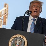 US President-elect Donald Trump delivers a speech during a tour of the Double Eagle Energy Oil Rig in Midland, Texas, July 29, 2020. — Reuters