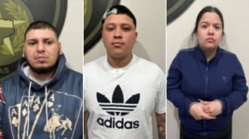 From left to right: Arturo Ramirez Manzano, 27, Mario Ivan Ramirez, 21, of El Paso, and Corina Hernandez, 30, all ex-convicts from El Paso