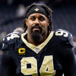 Cameron Jordan walks off field