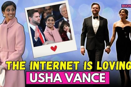 Usha Vance's Loved Up Pic With Her Husband JD Vance At Swearing-In Goes Viral; So Does Her Pink Look - News18