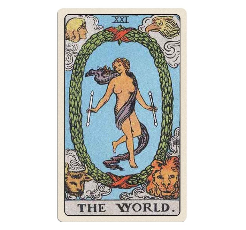 Your tarot reading for Thursday, January 2, 2025 includes The World.