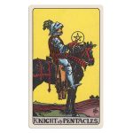 You tarot card for Wednesday, January 22, 2025 is the Knight of Pentacles.