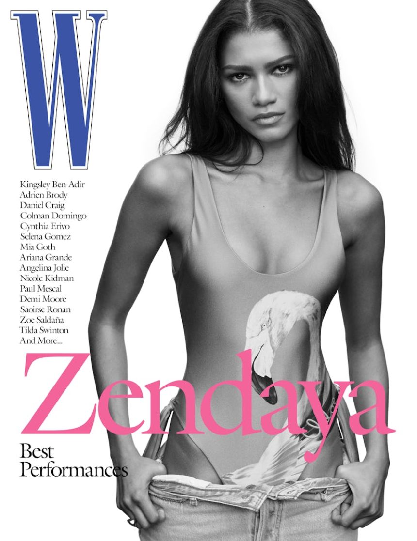 Zendaya on the cover of W.