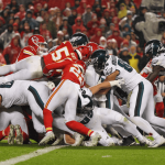 Tush push play by the Philadelphia Eagles against the Kansas City Chiefs