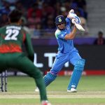 Indias Shubman Gill in action during the second match of the ICC Champions Trophy 2025 at Dubai International Stadium on February 20, 2025. — Reuters