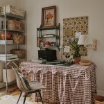 A range of storage boxes and baskets keep things tidy in Sally Wilkinson's home office