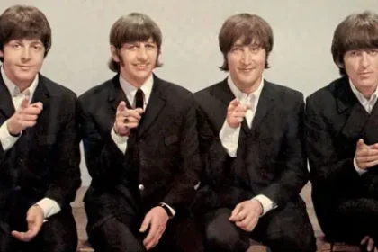 Getty Images The Beatles pictured at the BBC in 1966 (L-R): Paul McCartney, Ringo Starr, John Lennon and George Harrison