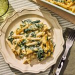 Baked Creamed Spinach Pasta Is Comfort in a Bowl