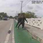 Body cam footage shows Officer Stringer attempting to detain Cristobal Garcia